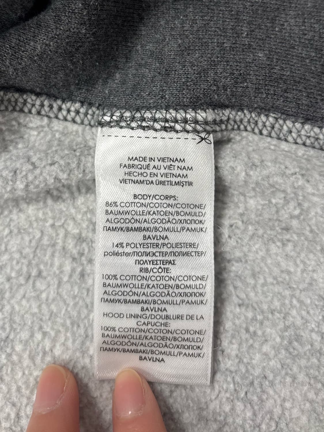 폴로 그레이 후드집업 상품이미지7