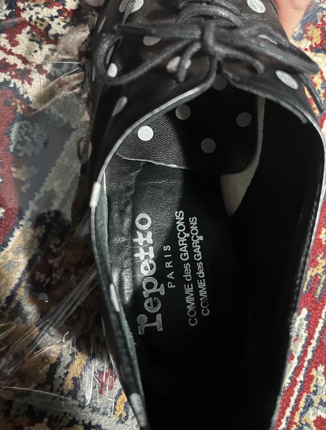 comme des garcons x repetto 도트 레이스업 슈즈 상품이미지4