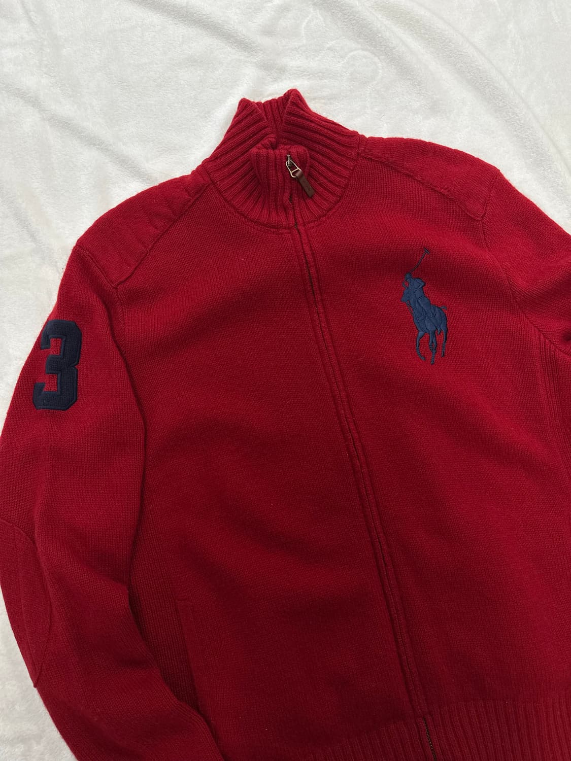 (XL)폴로 빅포니 메리노울 집업 가디건 상품이미지2