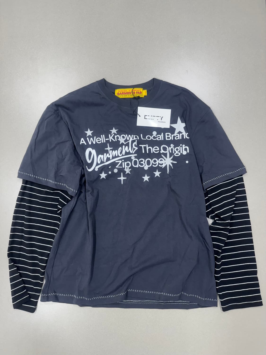 가먼츠팹 Stripe Layered Longsleeve 상품이미지1