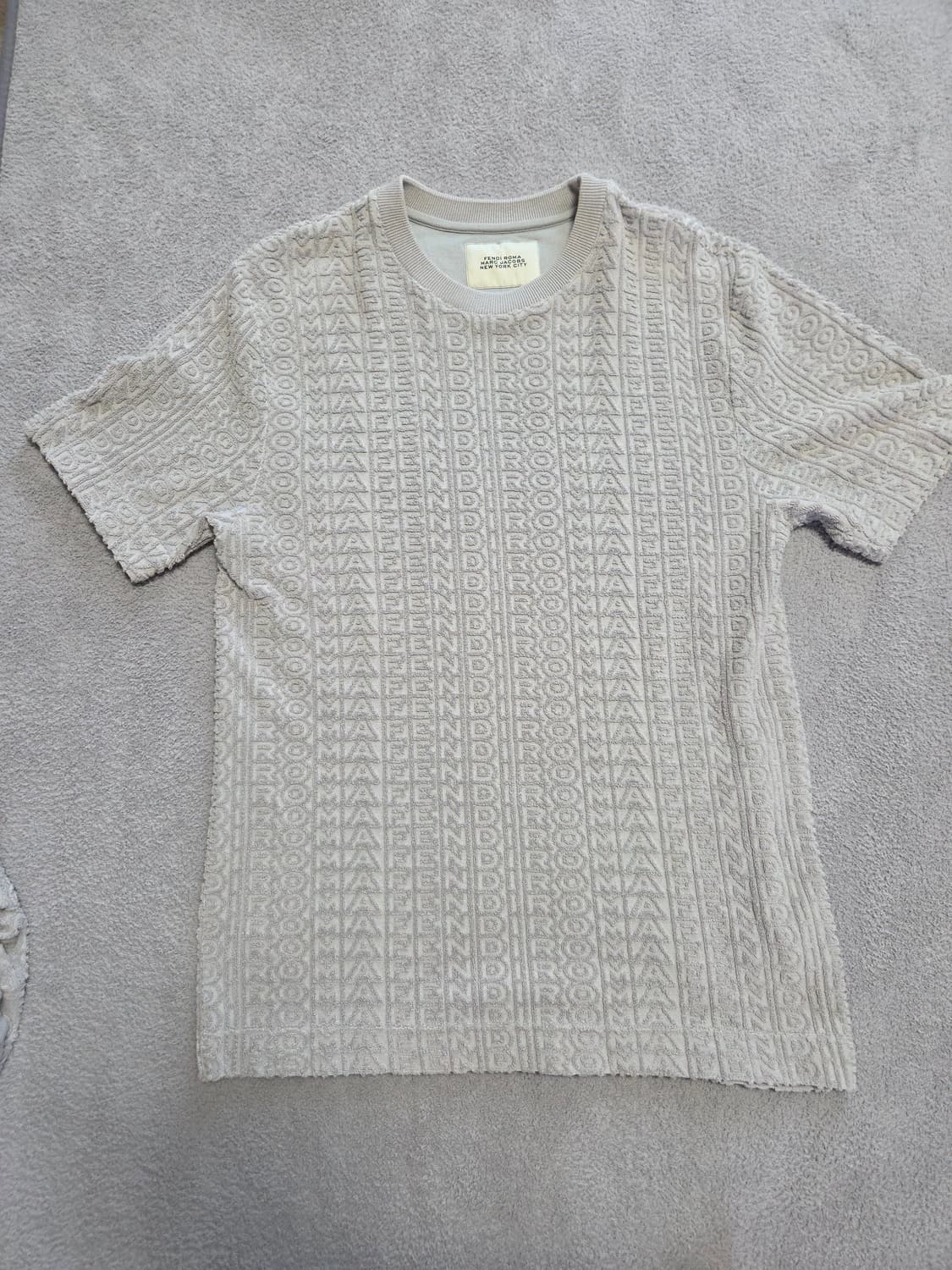 [정품/S] 펜디 X 마크제이콥스 FF 로마 테리 반팔 새상품급 상품이미지2