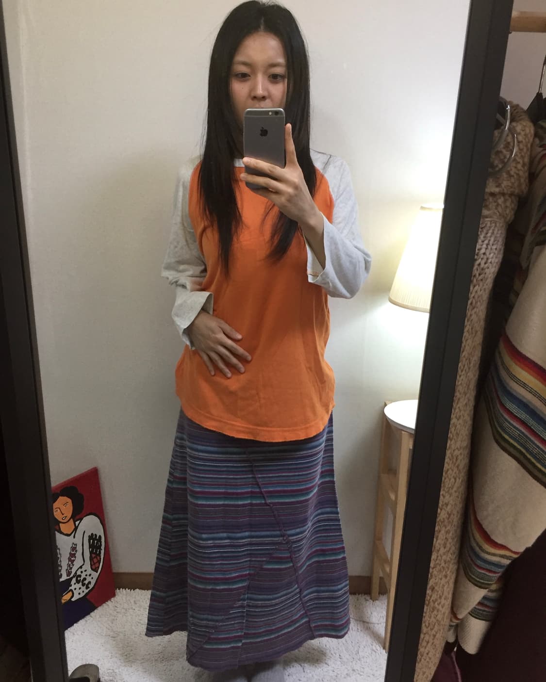 old uniqlo orange T 상품이미지3