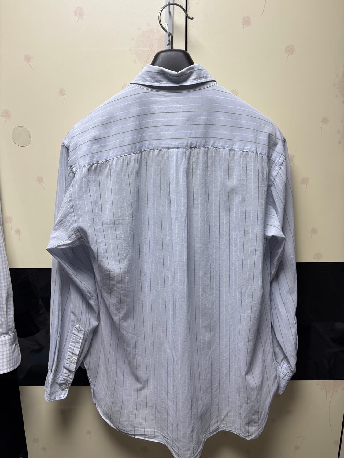 [3] 오라리 하드트위스트 스트라이프 셔츠 블루 상품이미지6