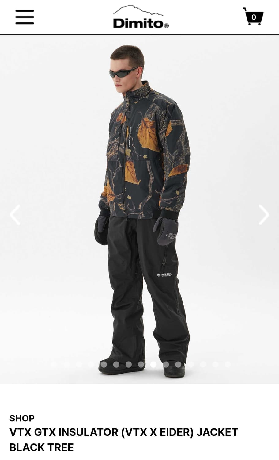 디미토x아이더 블랙트리 인슐레이트 자켓 S사이즈 판매 상품이미지1