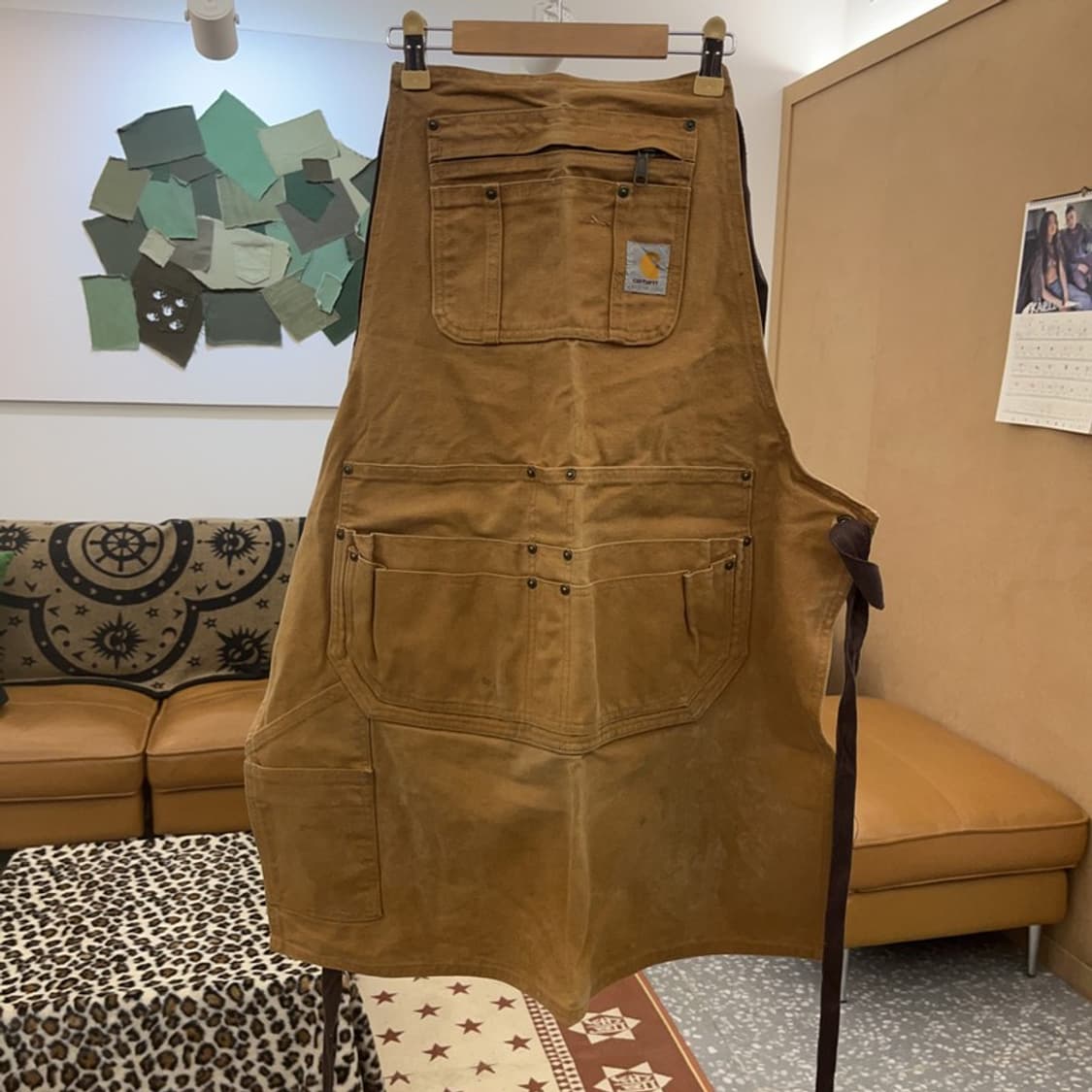 칼하트 빈티지 워크 캔버스 앞치마 C09034 상품이미지3