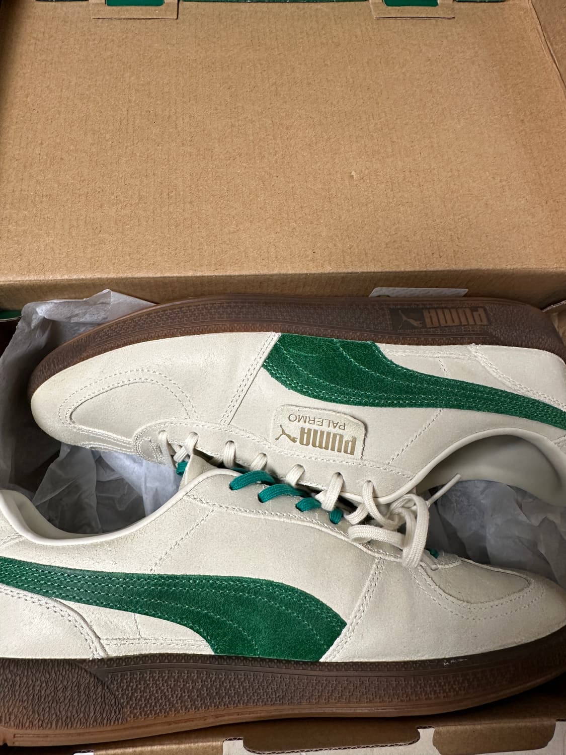 퓨마 팔레모 그린 그린+아이보리 스니커즈 275 상품이미지8