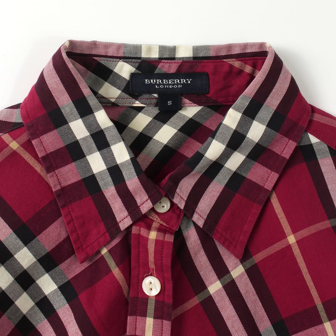버버리 Burberry 런던 빈티지 레드 체크 셔츠 상품이미지2