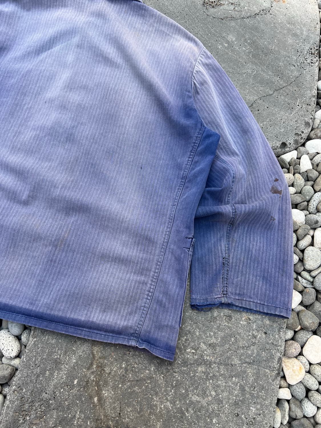 HARD FADED WASHING BLUE HBT 헤링본프렌치워크자켓 상품이미지9