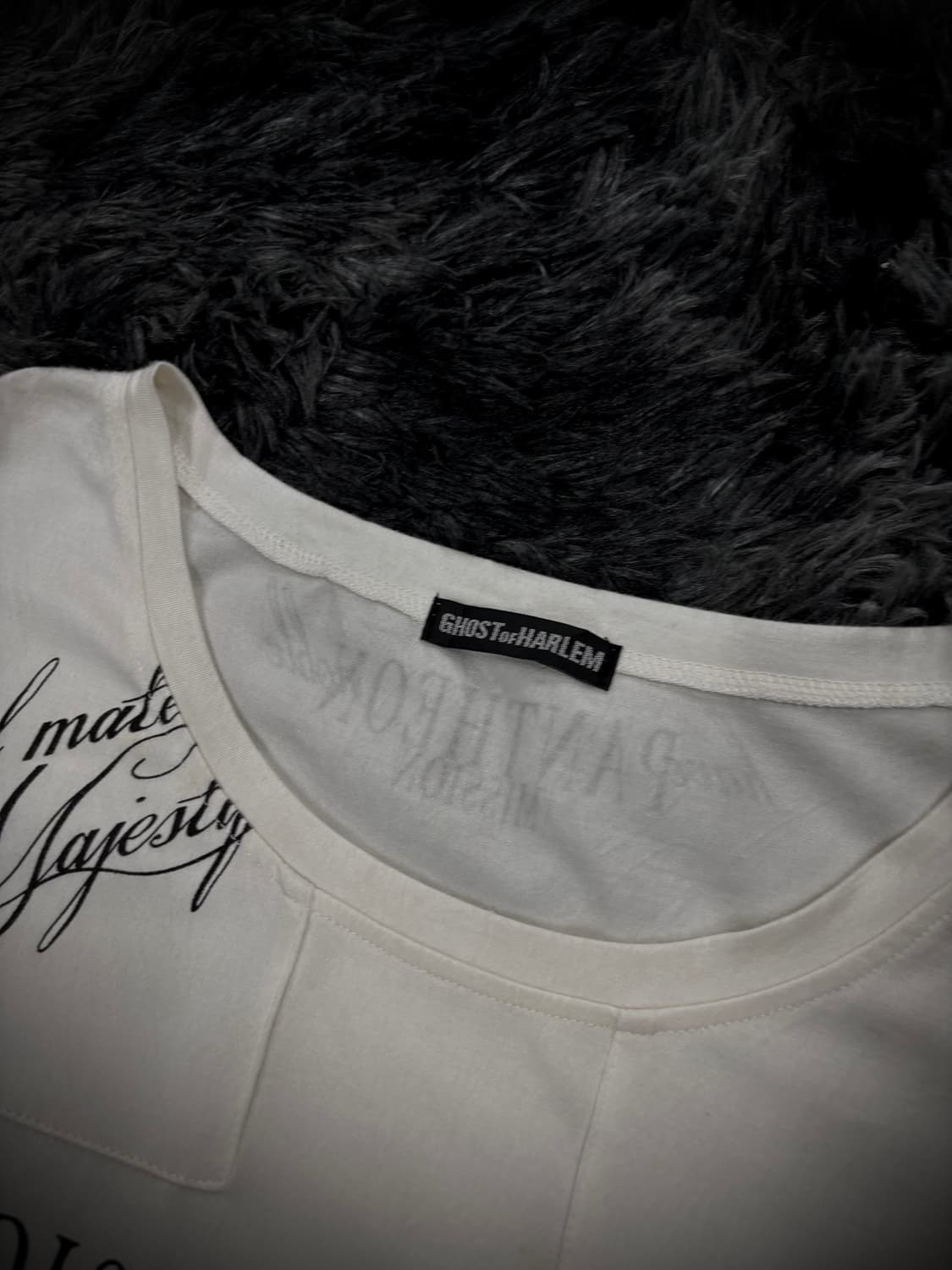 Ghost of Harlem 거미줄 레이스 펑크 반팔 티셔츠 상품이미지6