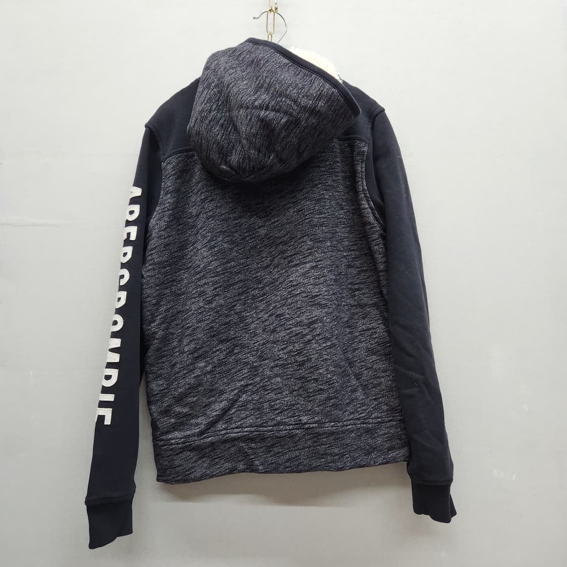 아베크롬비 로고/사이드레터링 쉐르파 후드집업 S~M 상품이미지4