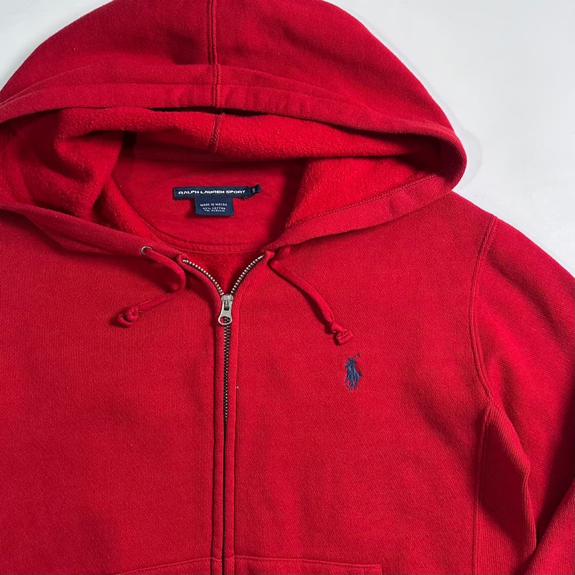 폴로 랄프로렌 레드 후드집업  상품이미지3