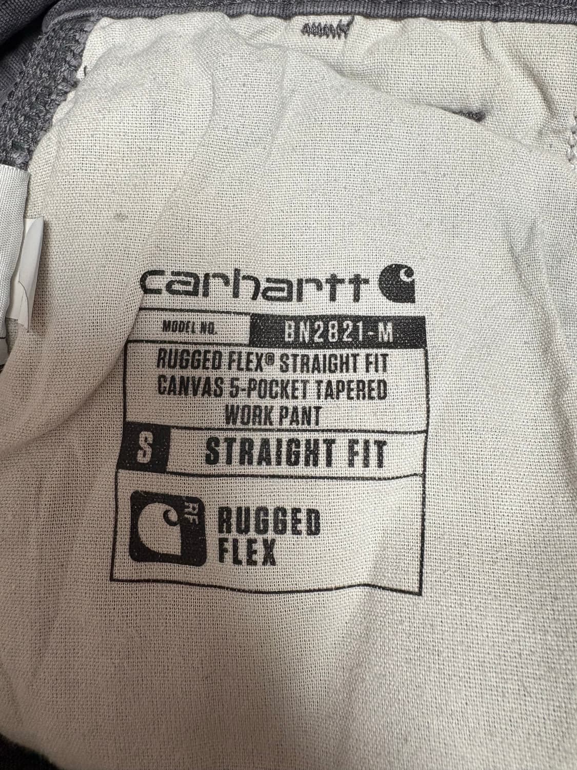 칼하트 러그드 플렉스 리그비 스트레이트 핏 팬츠 (32x32) 상품이미지6