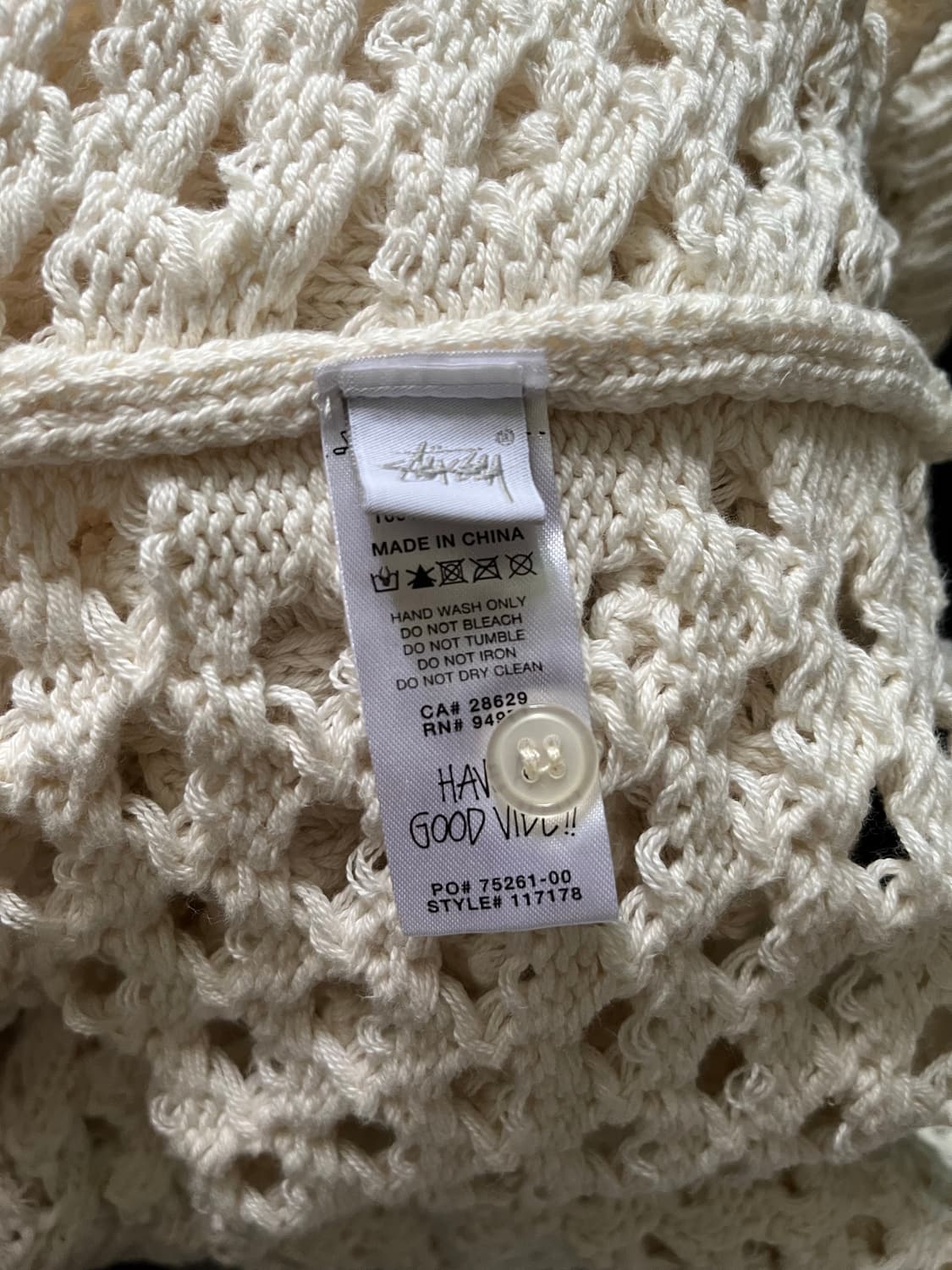 stussy big mesh polo sweater 상품이미지5