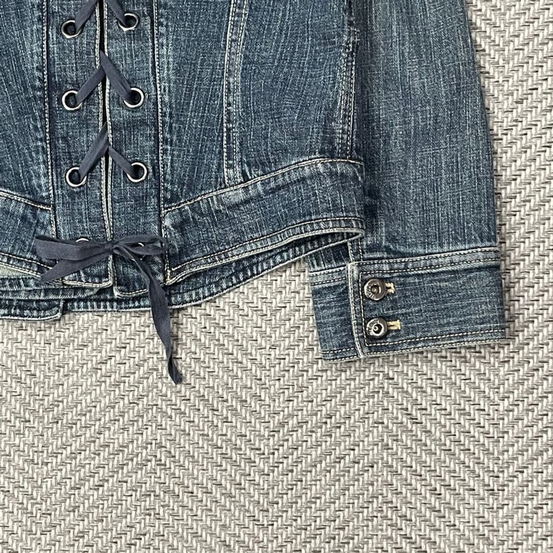 라젤로 하이넥 데님 자켓 v0081 상품이미지5