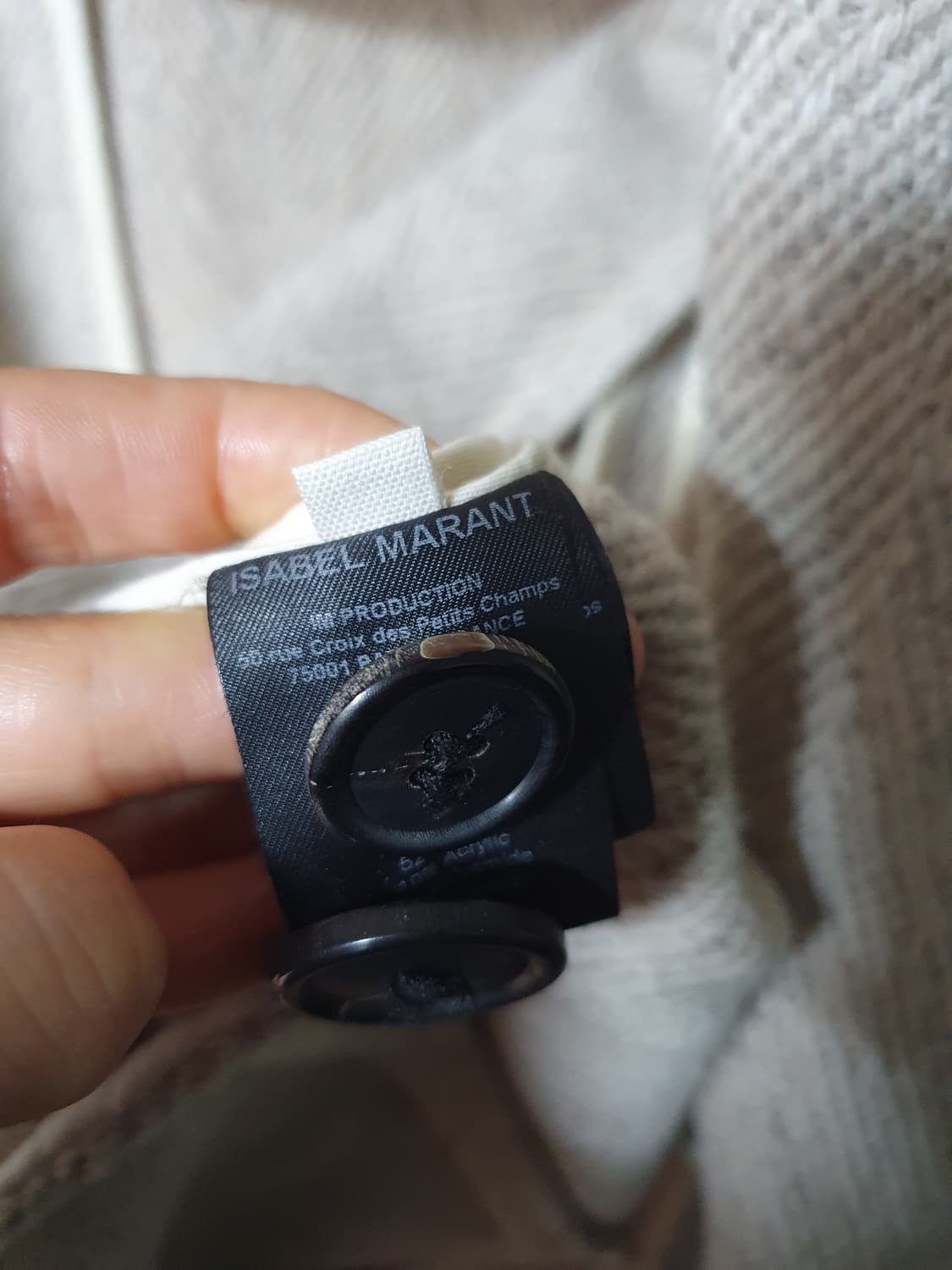 이자벨마랑 헤링본 롱코트 38 상품이미지9