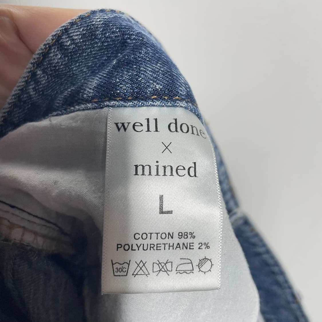 well done x mined 호랑이 자수 데님팬츠 상품이미지8