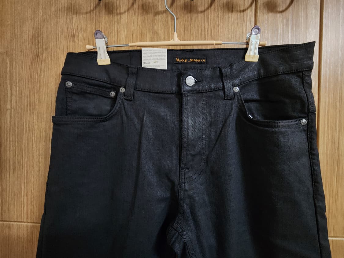 (33)누디진 씬핀 블랙진 데님팬츠 상품이미지2