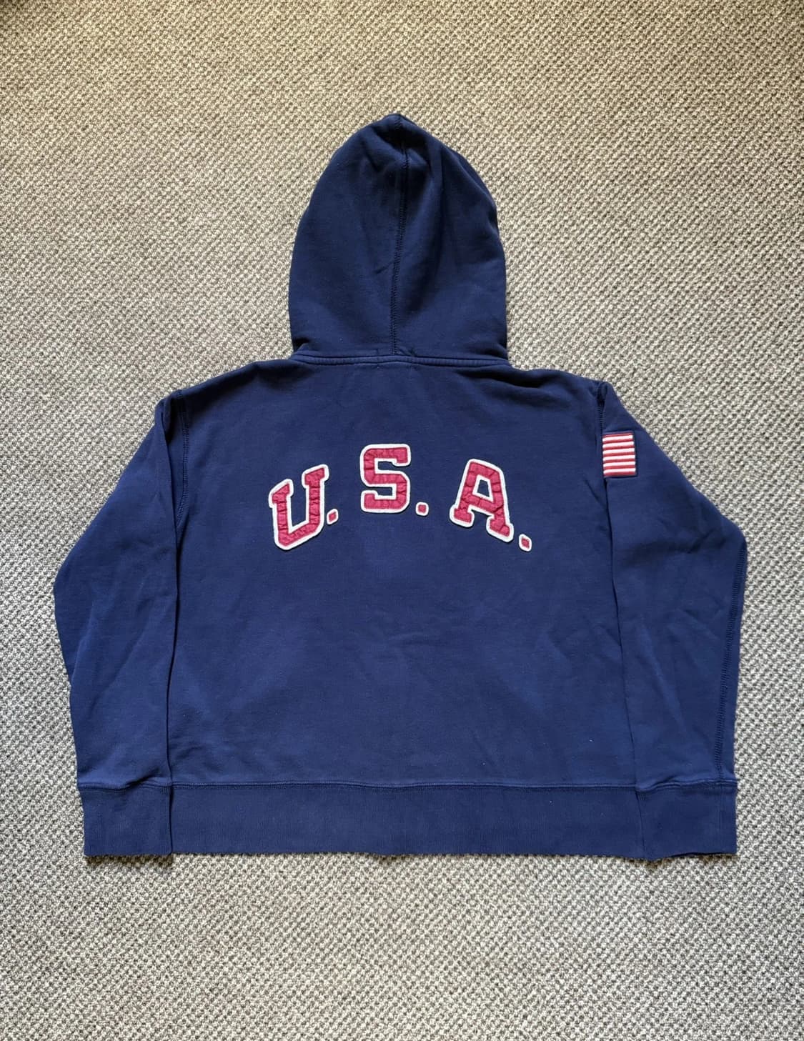 폴로 랄프로렌 빅포니 성조기 후드 집업 상품이미지4