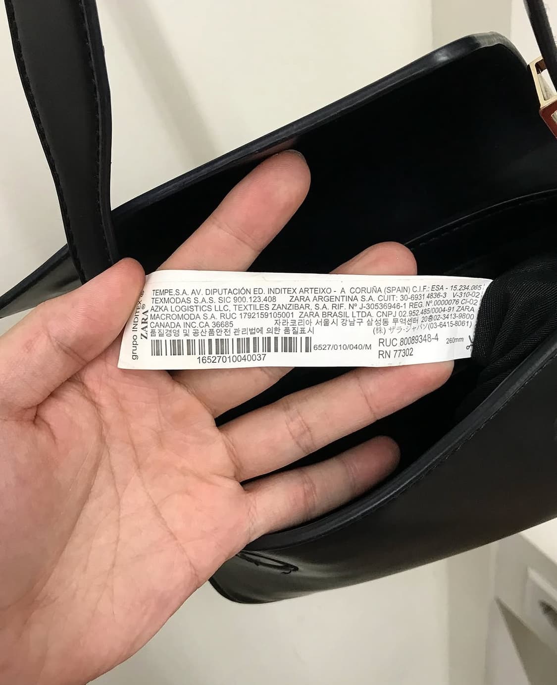 자라 레더 블랙 숄더백 가방 상품이미지9