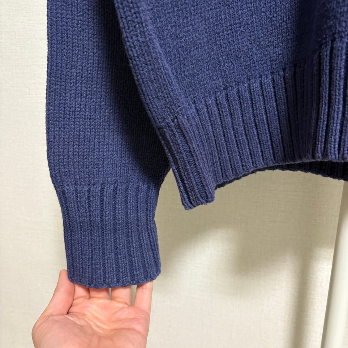 폴로 랄프로렌 V넥 코튼 니트 / 네이비, 100 상품이미지6