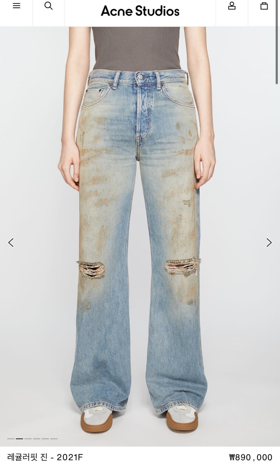 아크네 스튜디오 레귤러핏 진-2021F 24/30 상품이미지5