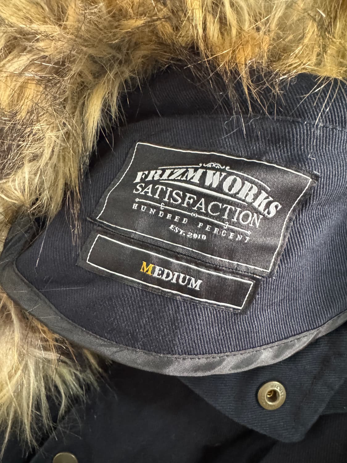 프리즘웍스 후드 야상 자켓 네이비 M 상품이미지3