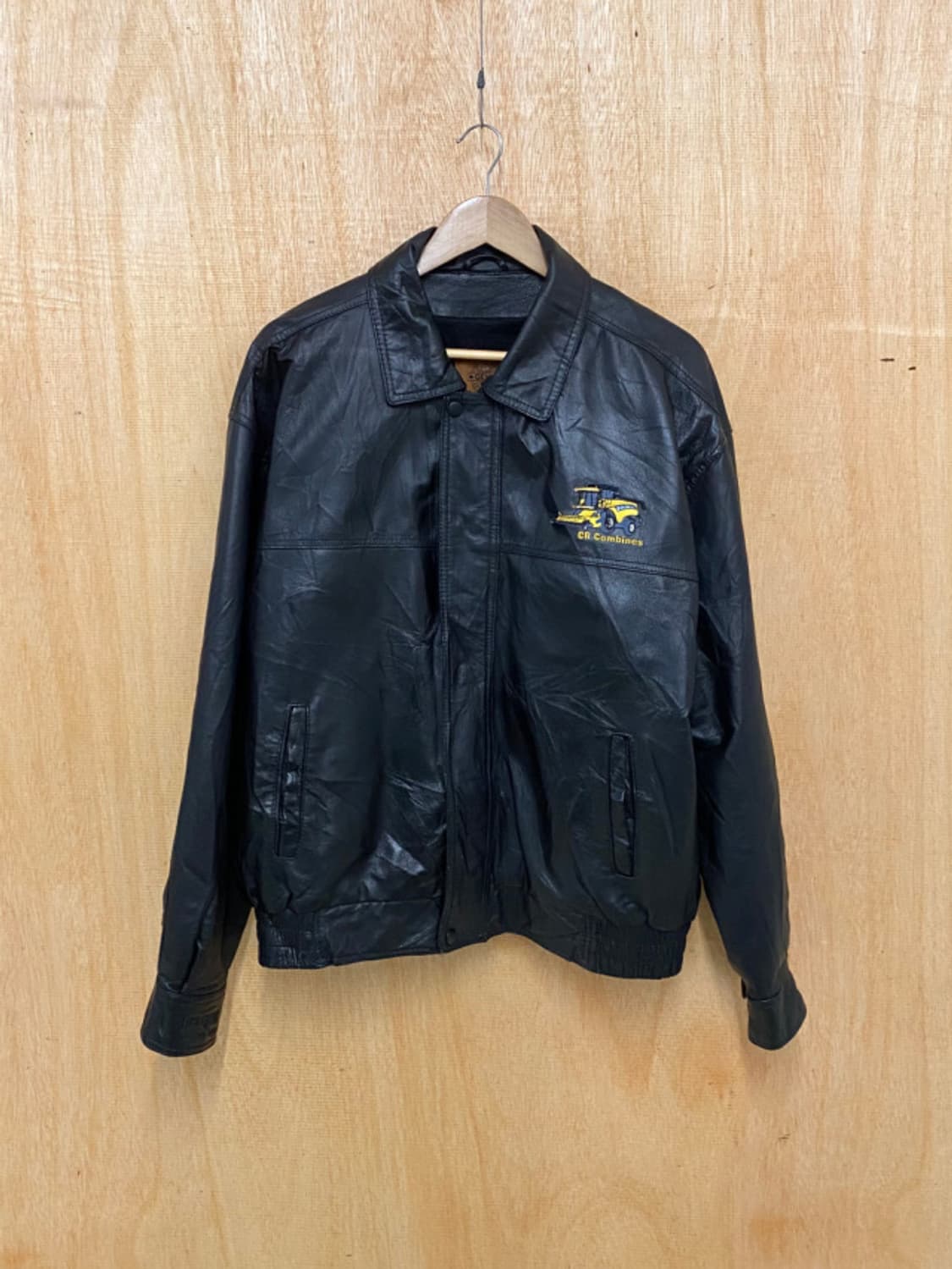 VTG leather bomber jacket 핀터레스트 레더 자켓 상품이미지2