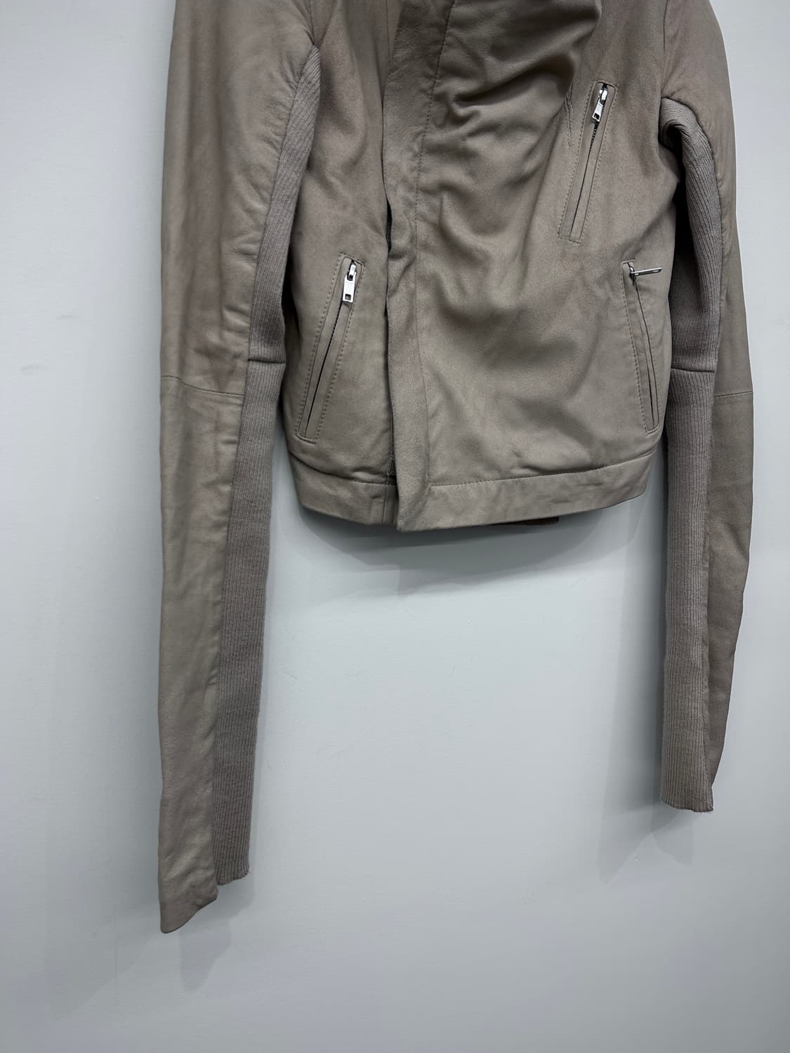 Mercurylux 고트스킨 투웨이 하이넥 자켓 상품이미지5