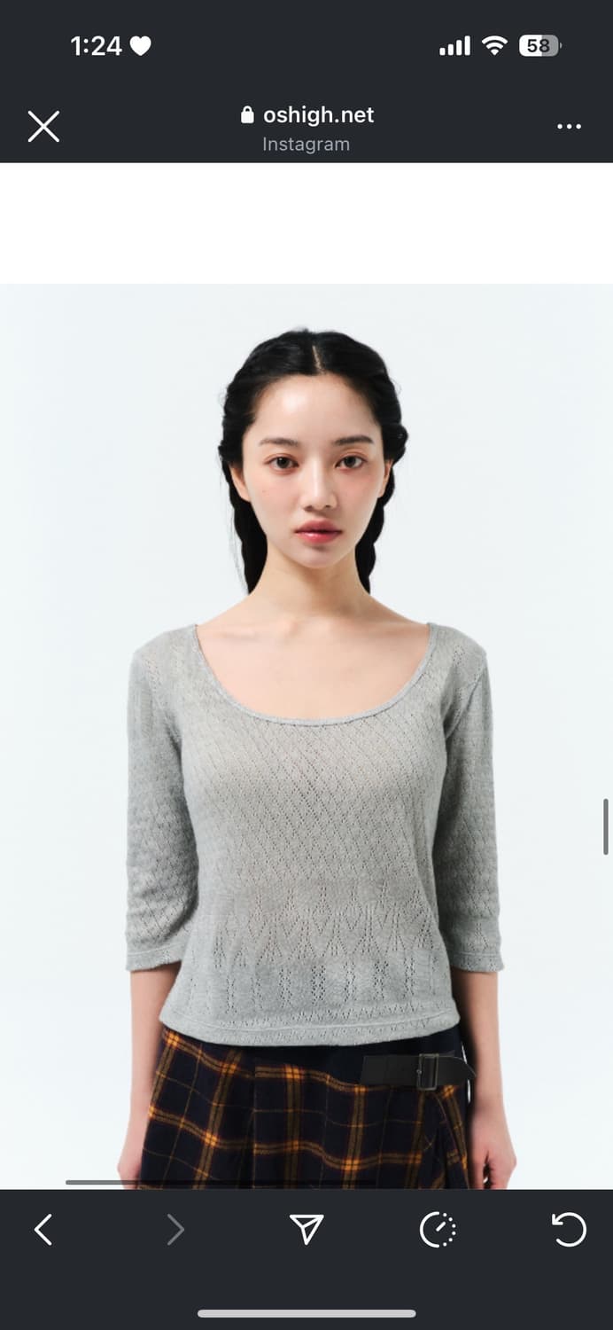 구) OSHIGH Baby Tee Grey 상품이미지2