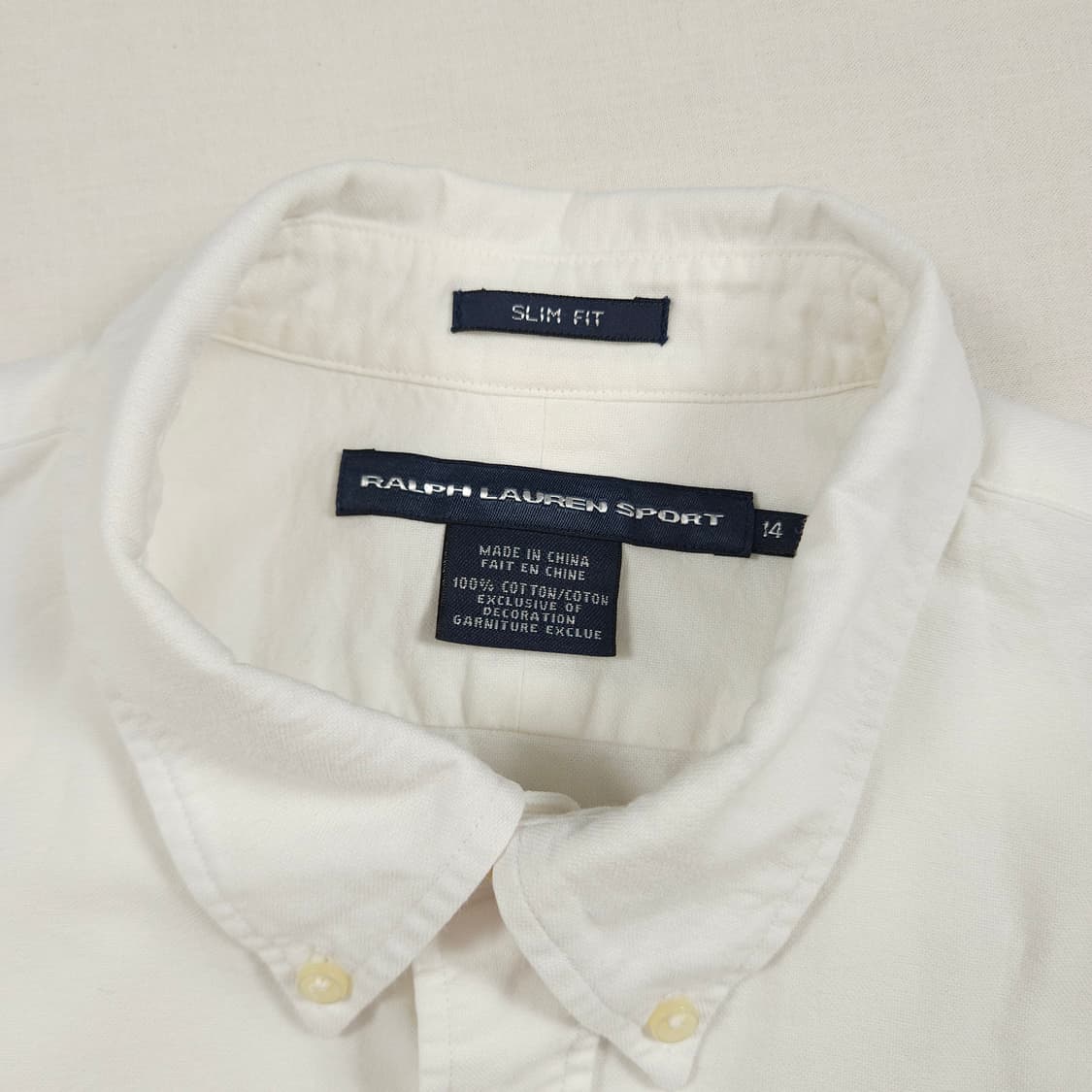 (14size) 폴로 랄프로렌 여성 슬림핏 화이트셔츠 상품이미지4