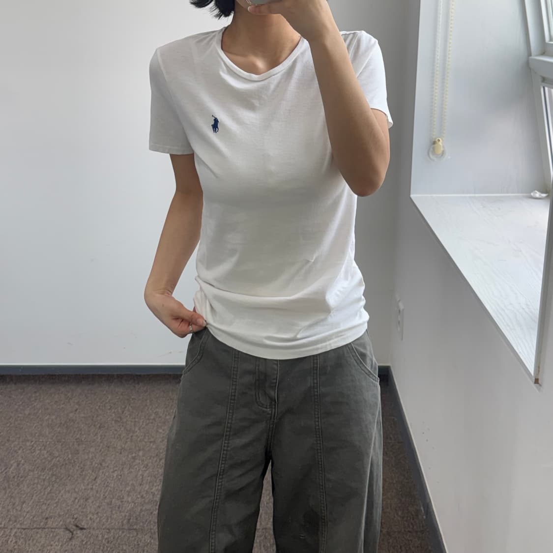 Polo 폴로 블루포니 화이트 반팔  상품이미지1