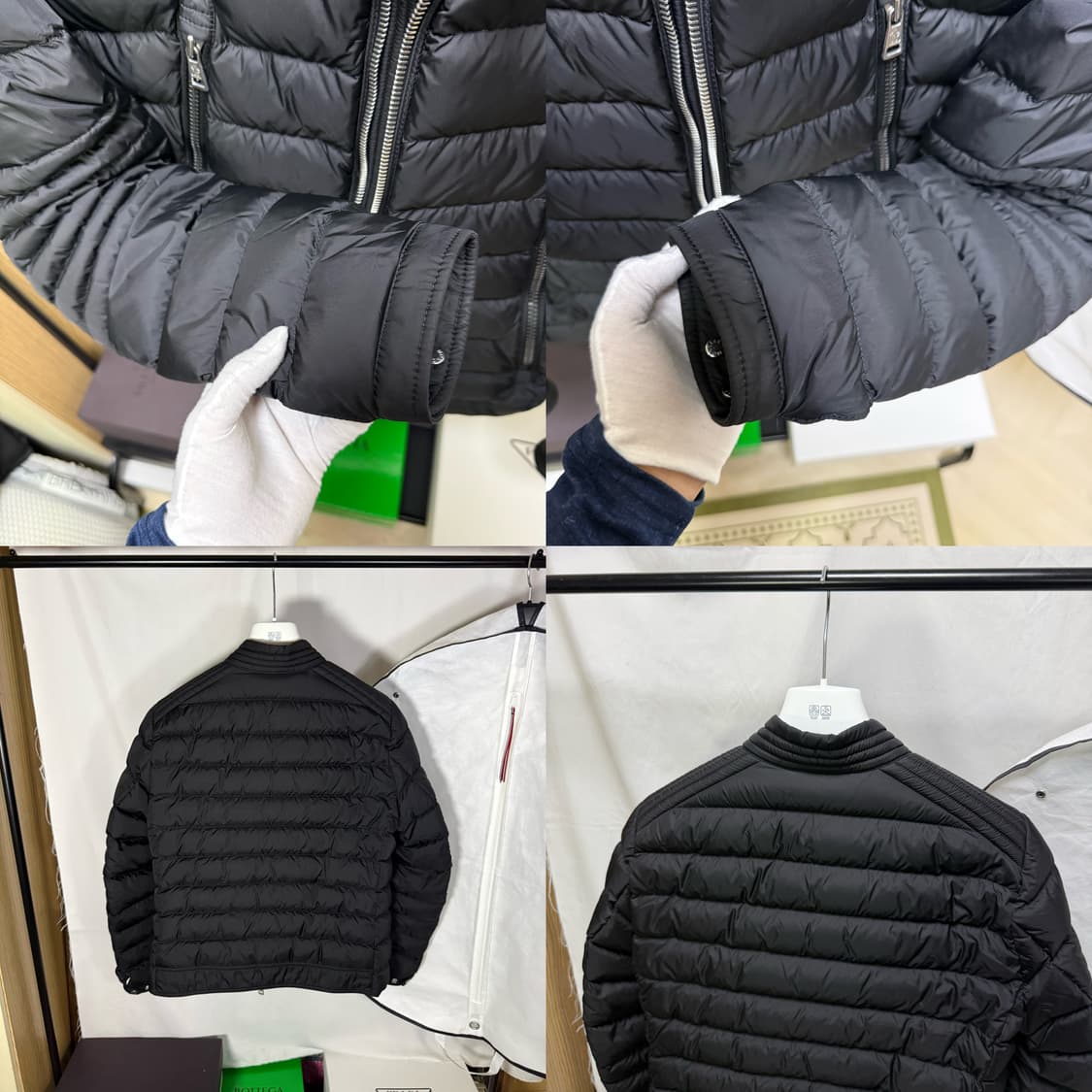 몽클레어 아미오 라이더 경량패딩 쇼트 다운 자켓 블랙 상품이미지5