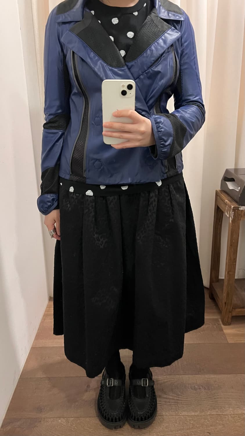 Zipper Mesh Detail Jacket 상품이미지4