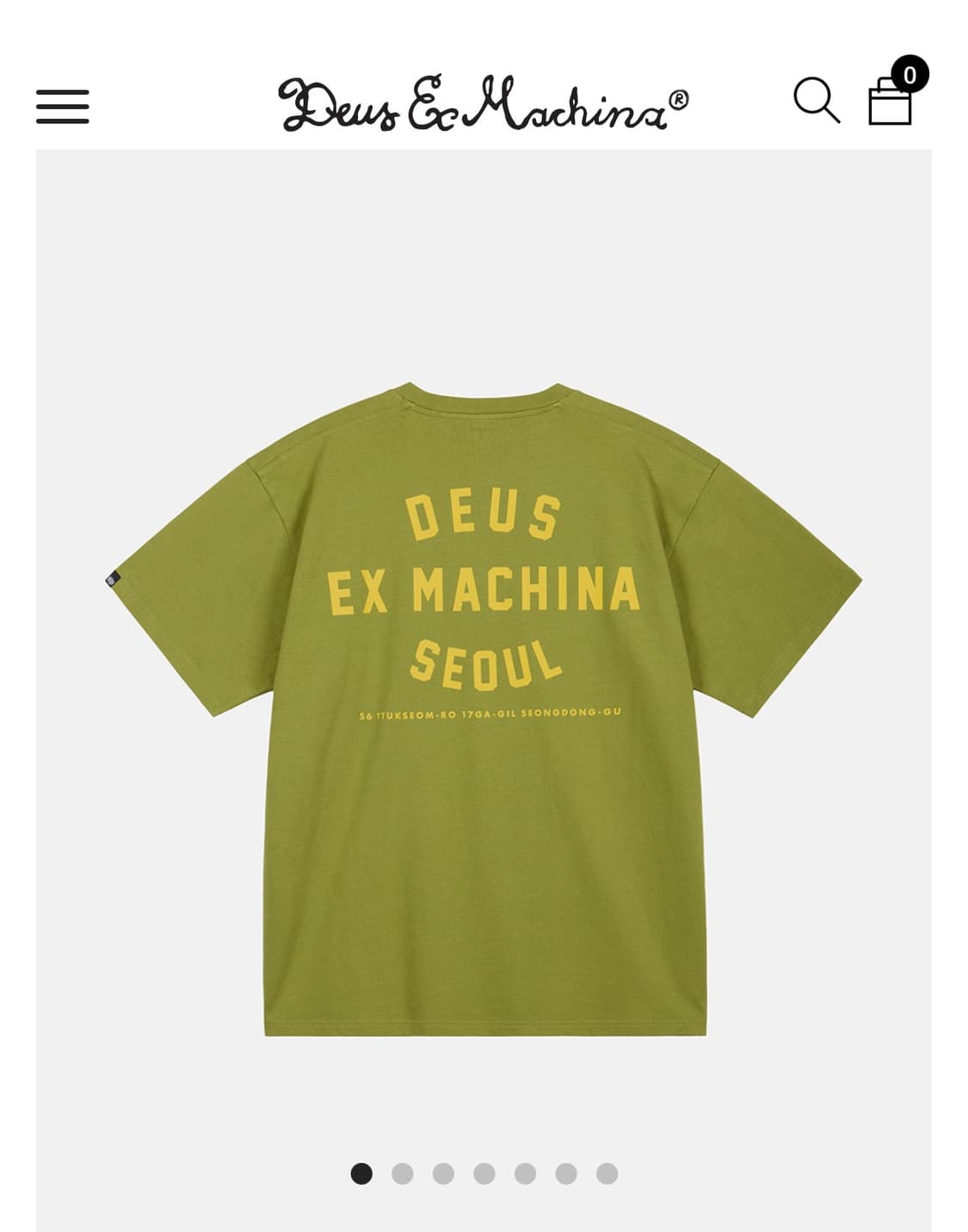(새상품) 데우스엑스마키나 반팔 티셔츠 상품이미지1