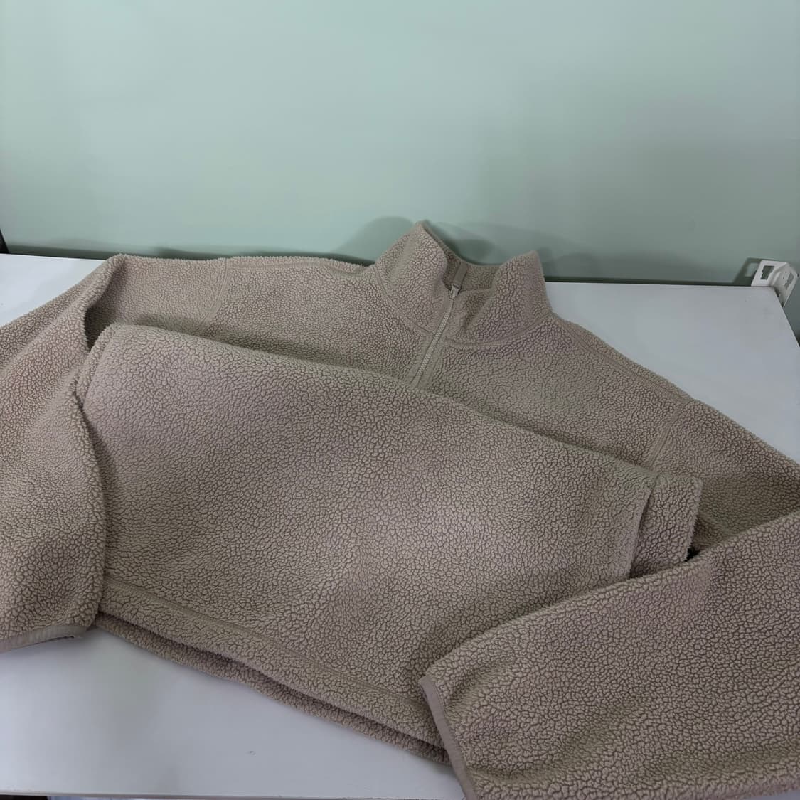 XL 노스페이스 베이지 반집업 후리스 상품이미지2