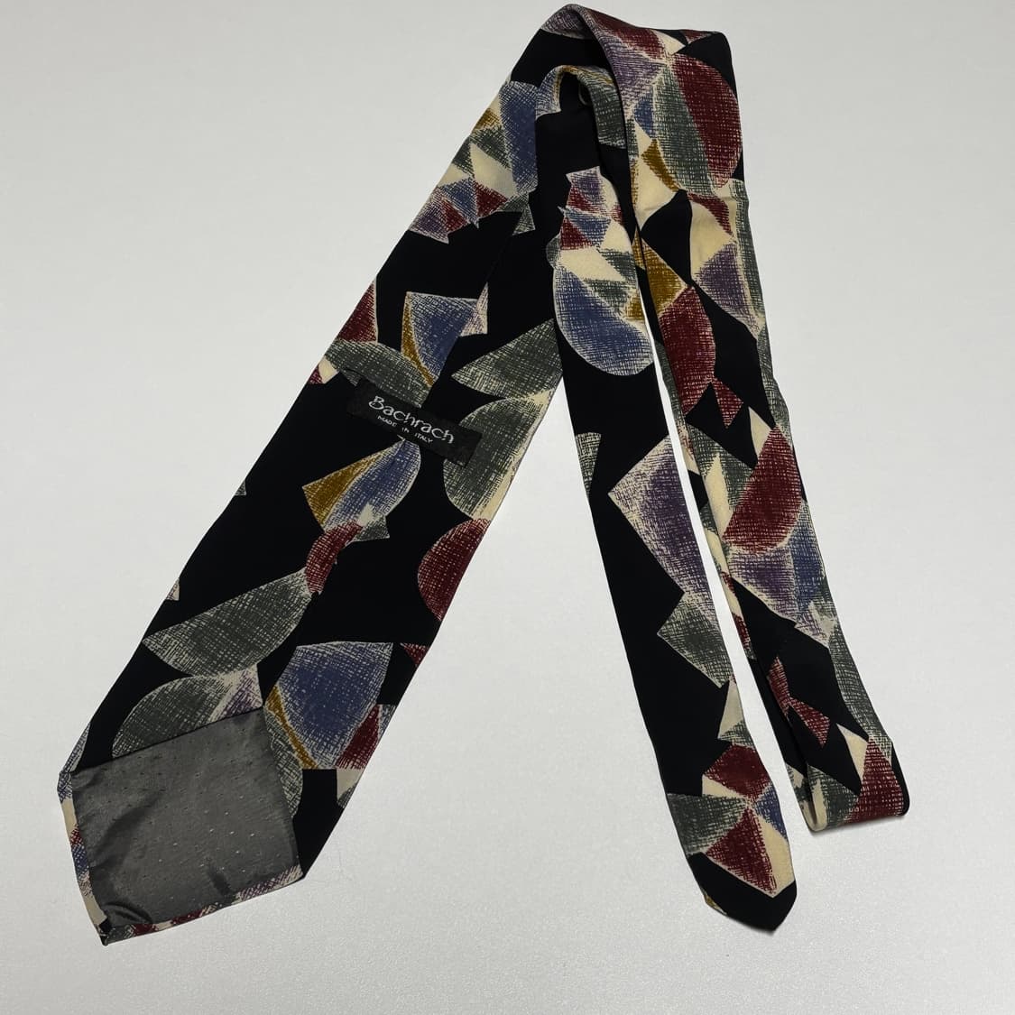 Made in italy 빈티지 컬러 프린팅 실크 넥타이 상품이미지5
