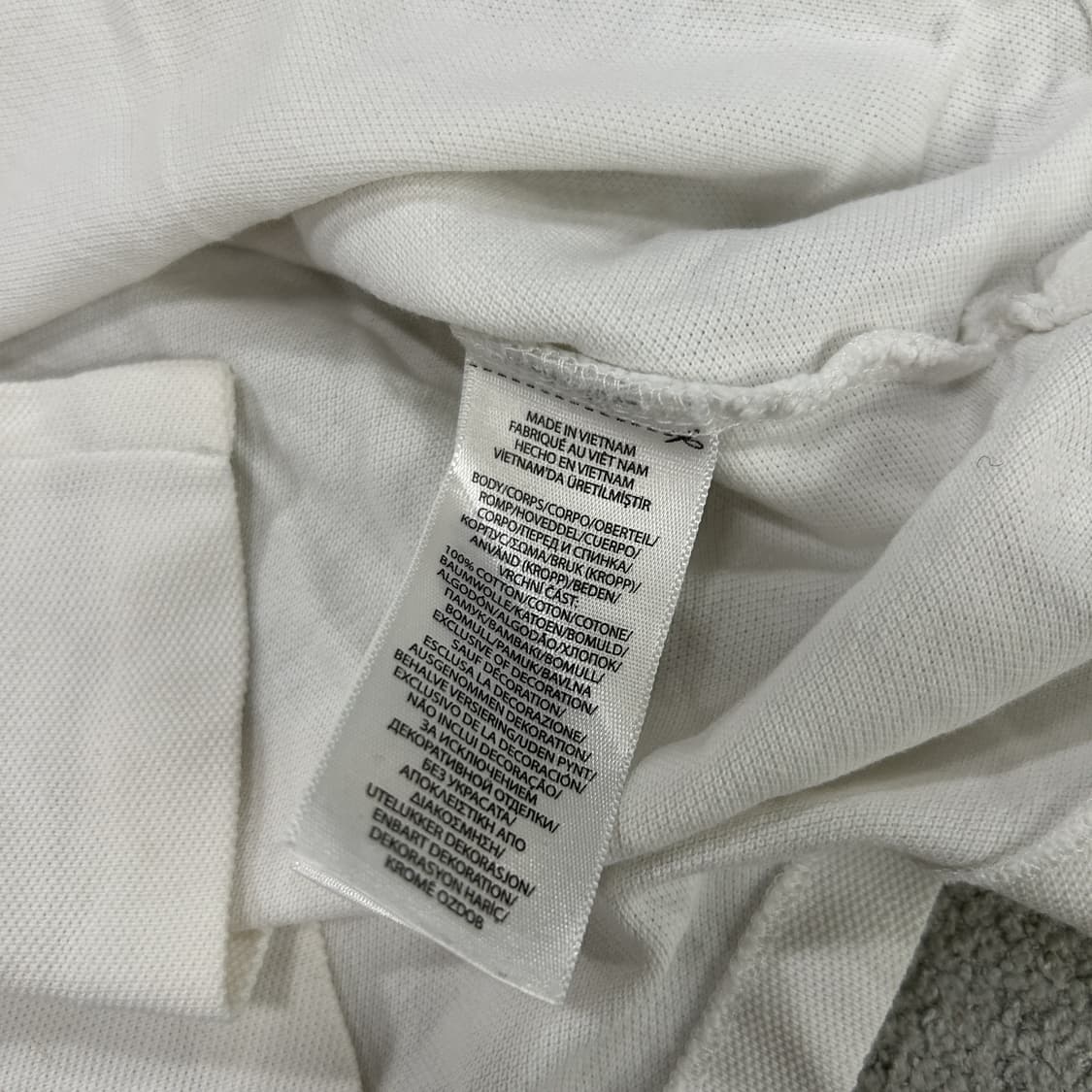 폴로 랄프로렌 화이트 롱슬리브 카라티 XS 상품이미지5