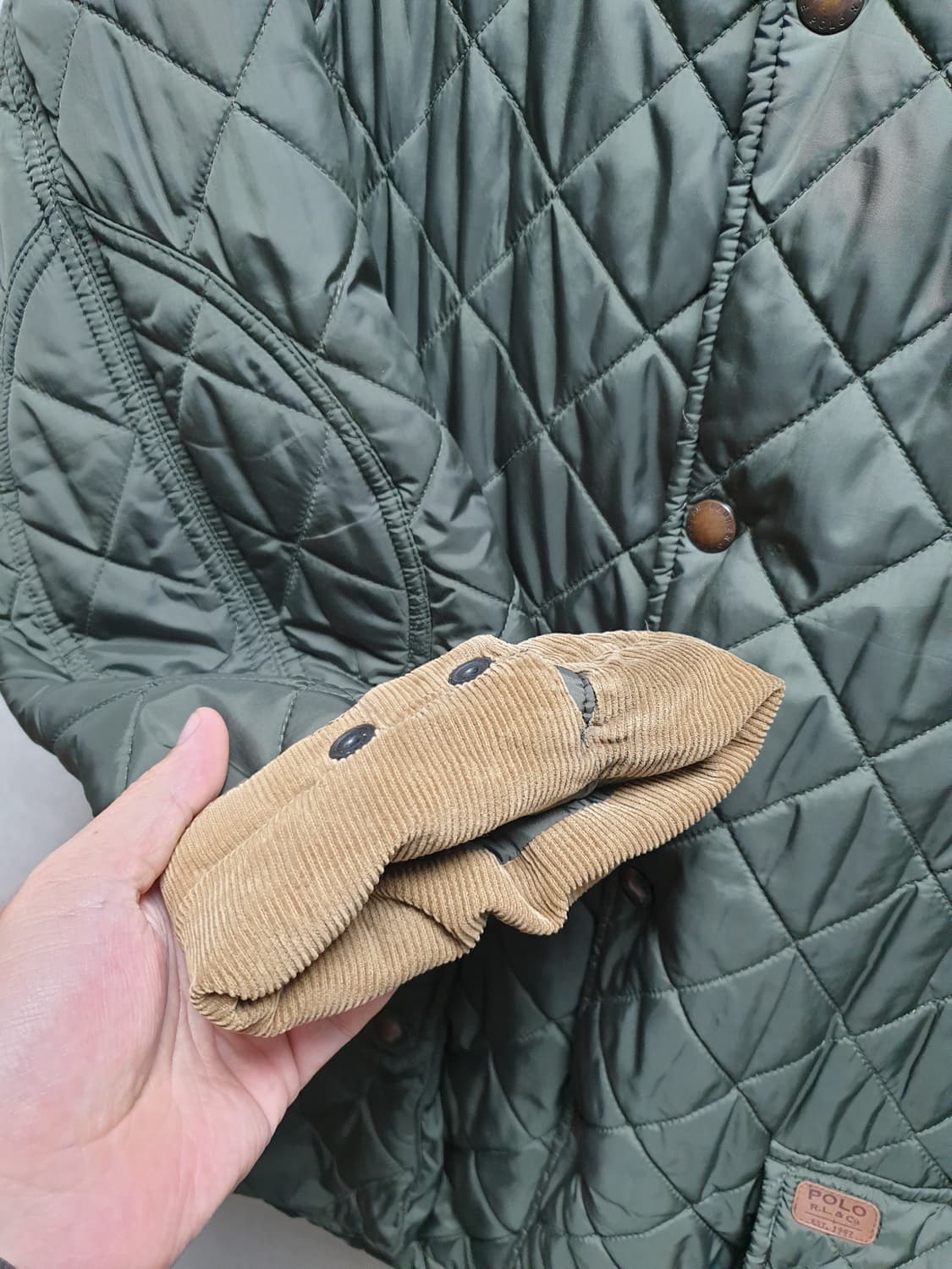 [xl/110] 폴로 랄프로렌 퀼팅 자켓 카키 상품이미지7