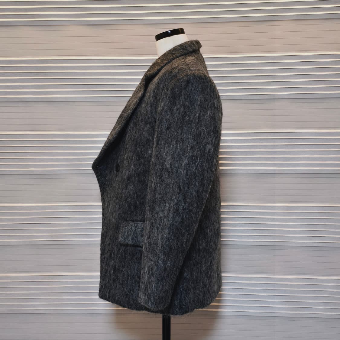 《새상품》모헤어 자켓 코트 & 허리끈 (또는 머플러로 사용) 상품이미지4