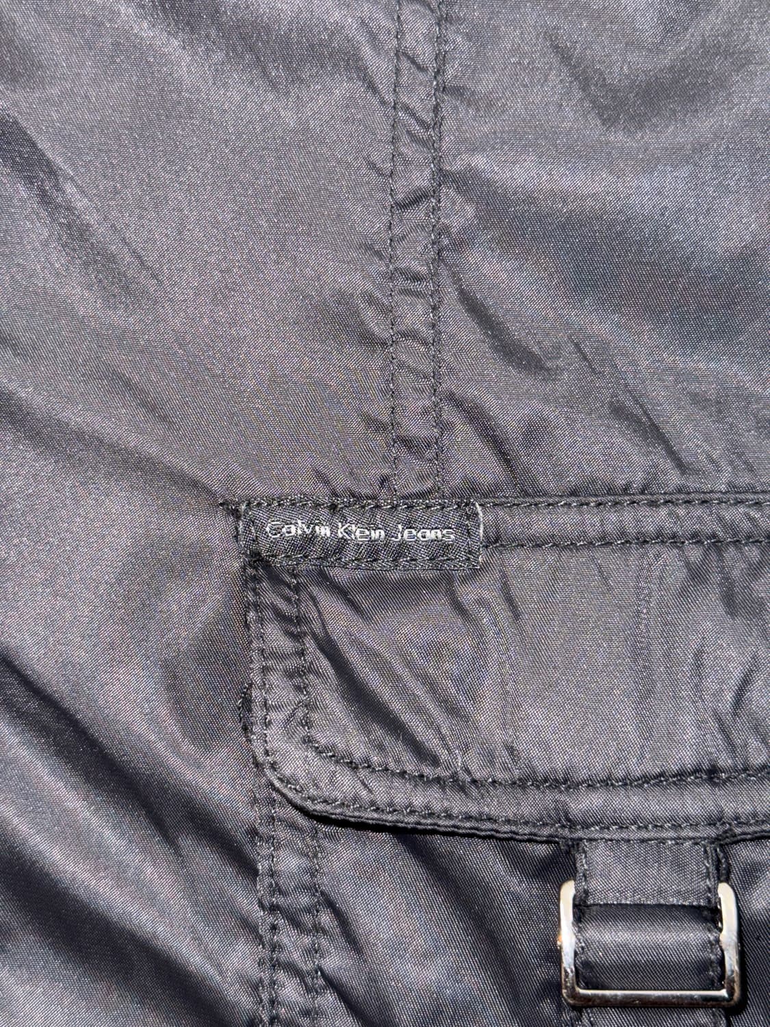 Calvin Klein black fur trimming bomber 상품이미지4