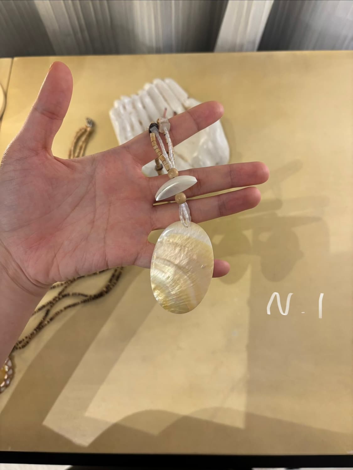 자개 빈티지목걸이 N.01 nacred necklace 상품이미지5
