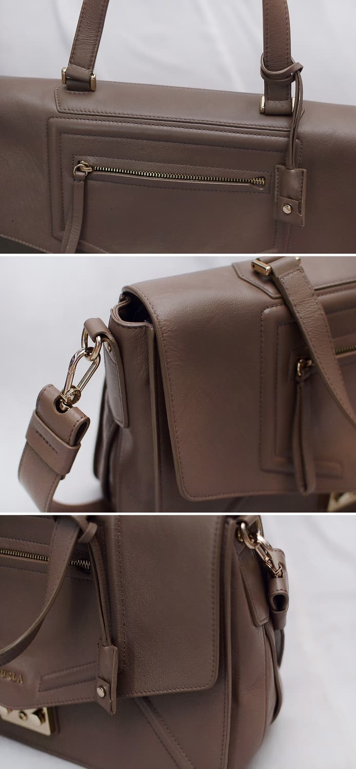 훌라 (FURLA) 엘리스 원핸들 클래식 패드락 플랩 레더 사첼백 상품이미지7