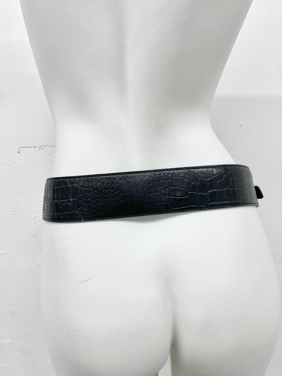 블랙페어리 와이드 큐빅 버클 벨트 상품이미지4