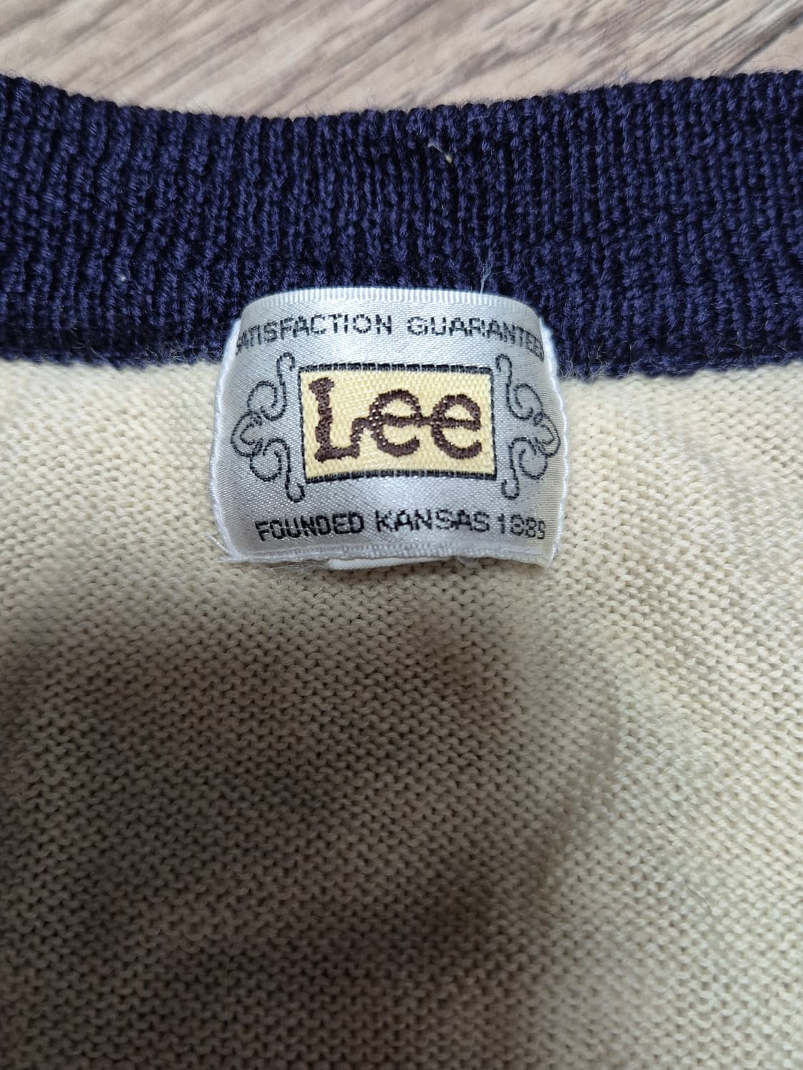 90s 빈티지 lee 울 가디건 상품이미지4