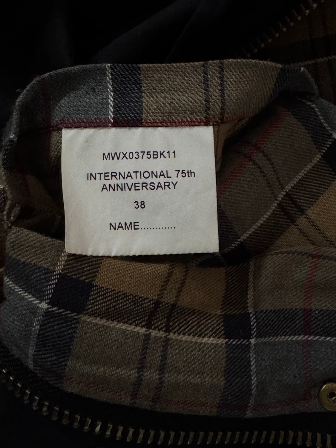 바버 75주년 한정판자켓 38사이즈 국내 100-105 상품이미지5