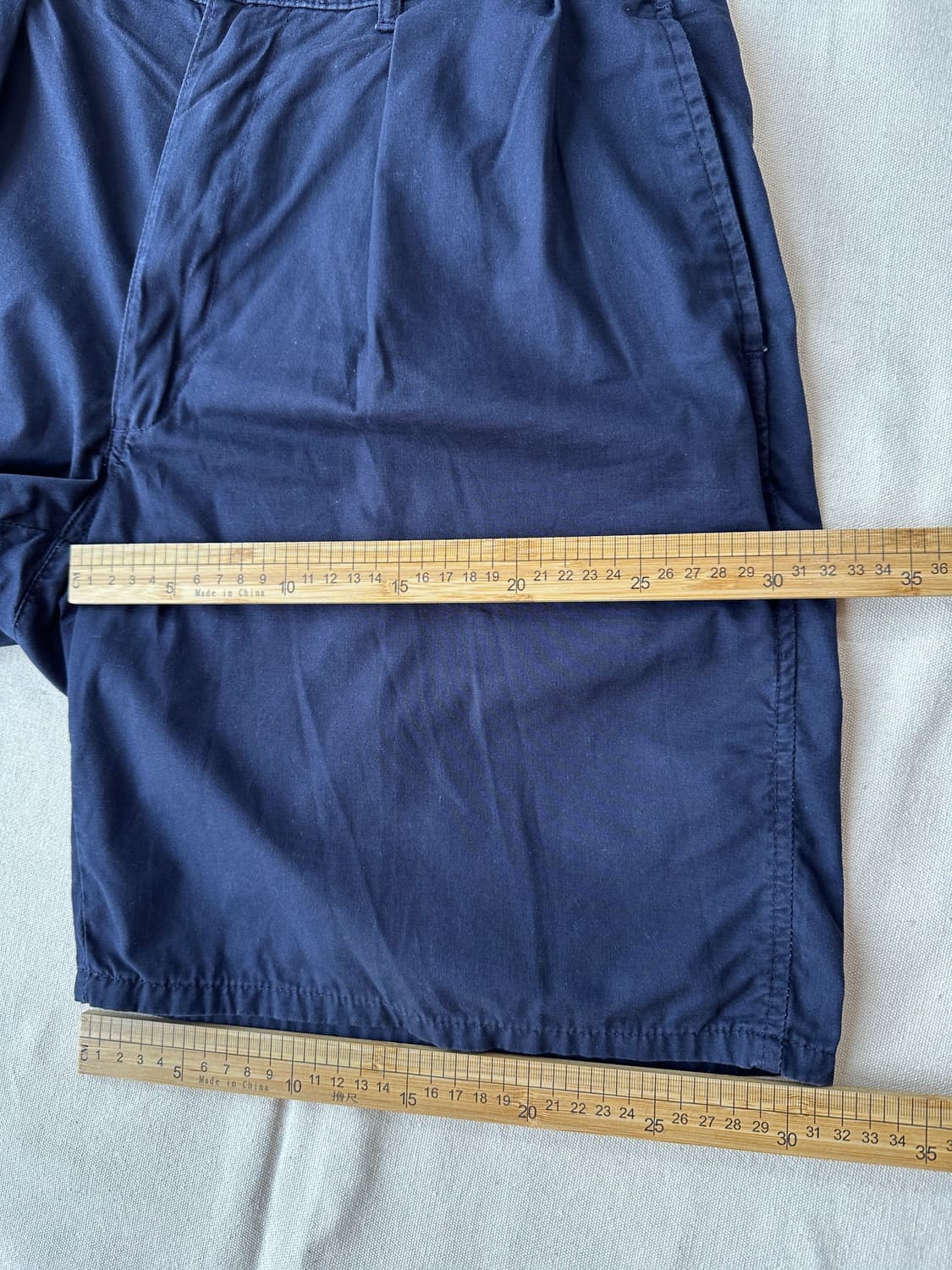 폴로 랄프로렌 더블 플리츠 치노 쇼츠 네이비 31 made in USA 상품이미지9