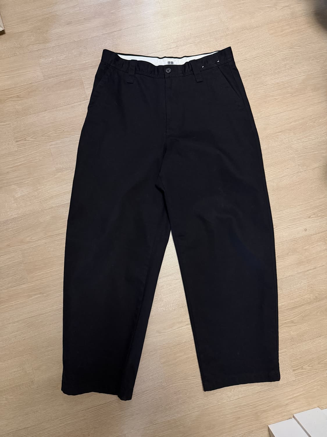 유니클로 U와이드 치노팬츠 82(브라운/베이지/블랙) 상품이미지3