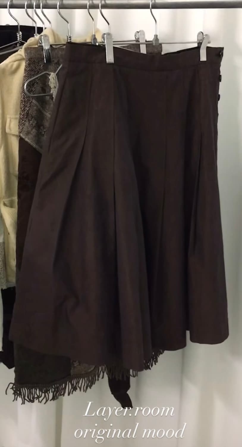 브라운 롱스커트 상품이미지1