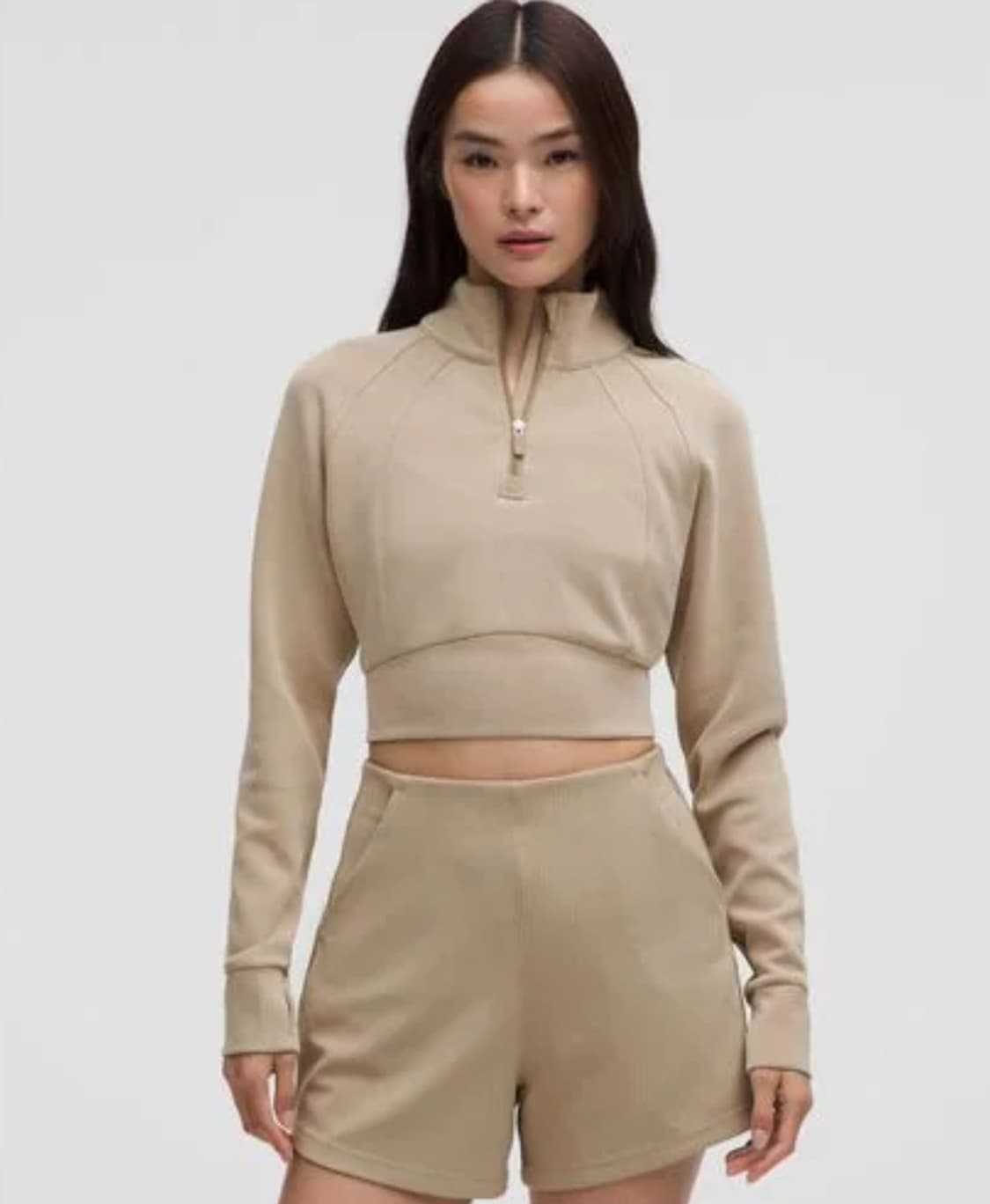 룰루레몬 소프트스트림 크롭 하프집 상품이미지1