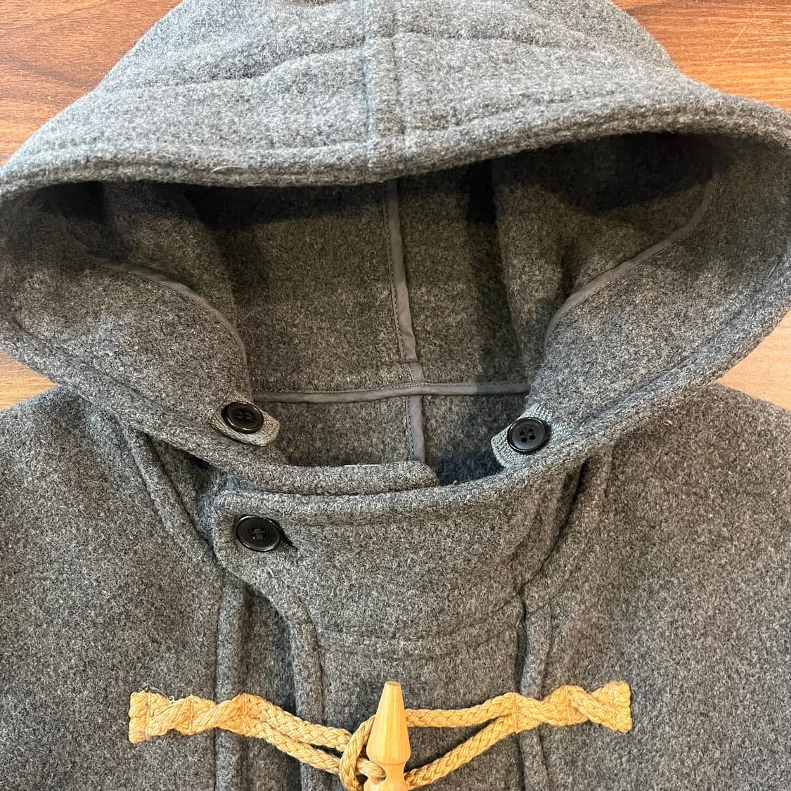 japan vintage 울 더플 롱 코트 상품이미지3